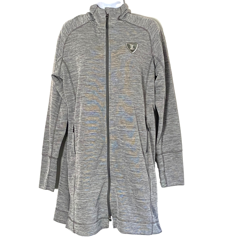 Napt Jacket Womens Size XL Gray Bus Driver Zip Coat